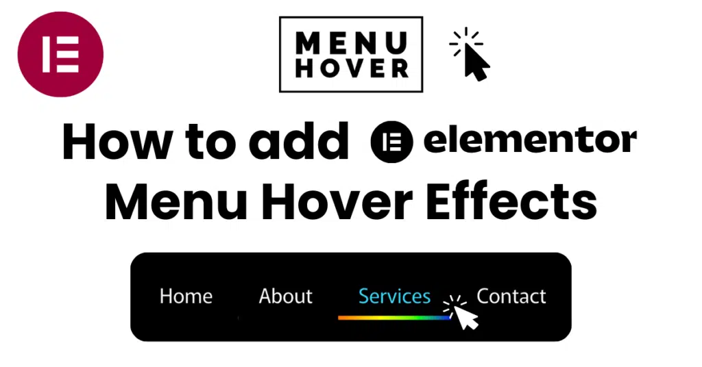 How to add Elementor Menu Hover Effects